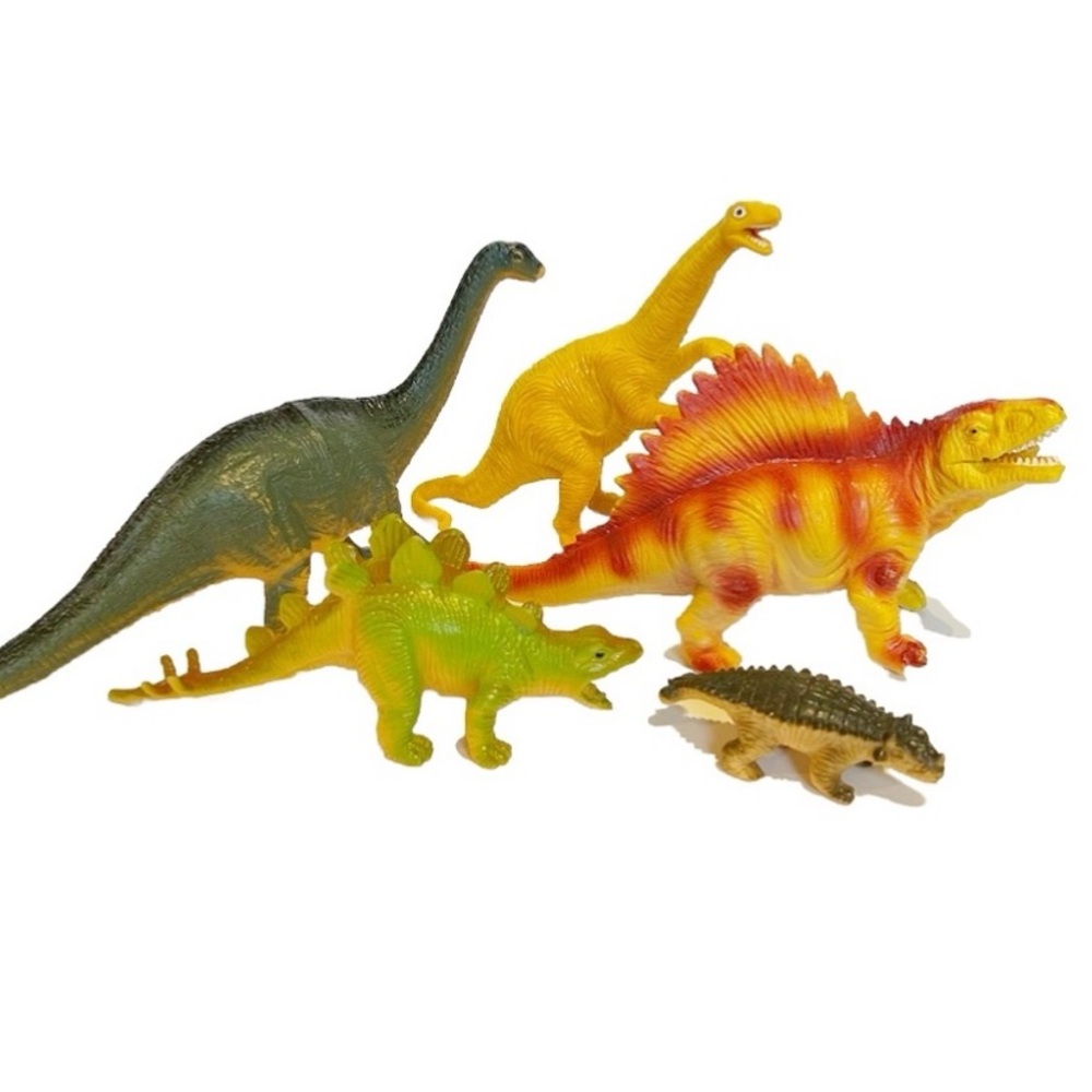 Vintage Dinosaur Toy Figures Ankylosaurus Dimetrodon Ankylosaurus Stegosaurus
